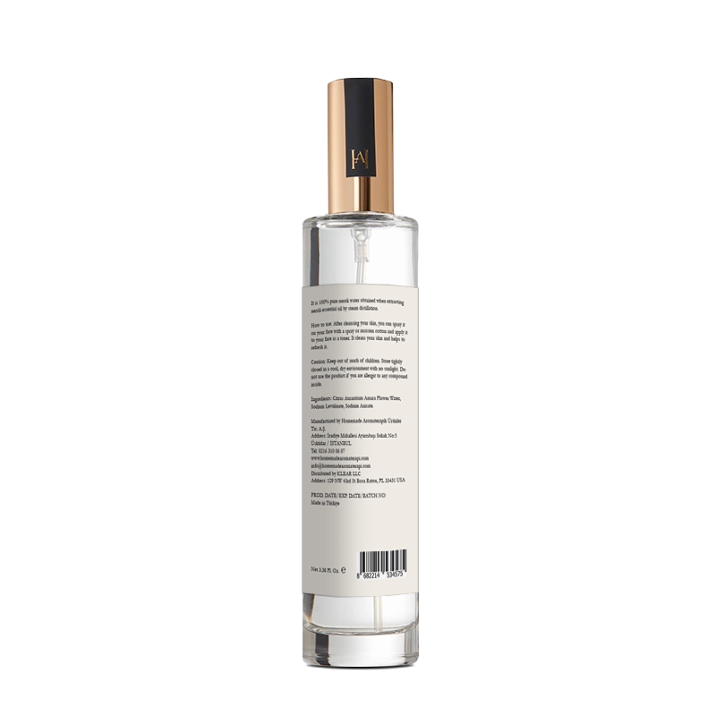 Homemade Aromaterapi | 100% Pure Neroli Water – Skin Toning & Refreshing Mist – 3.38 FL Oz.