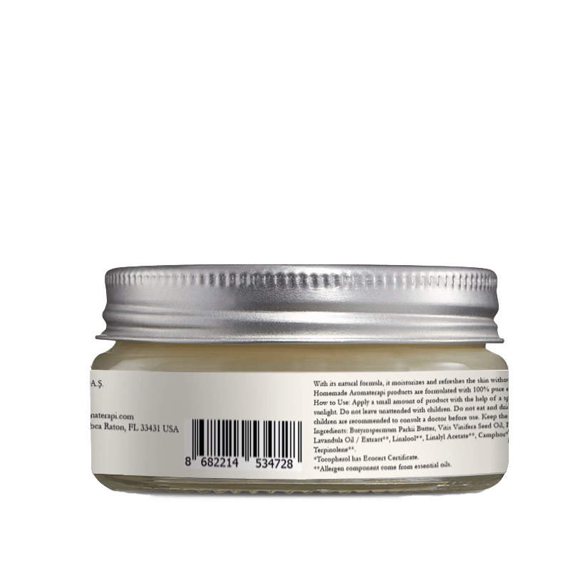 Homemade Aromaterapi | Daily Moisturizer Cream – Shea Butter + Avocado + Grapeseed – 40g - Klearus
