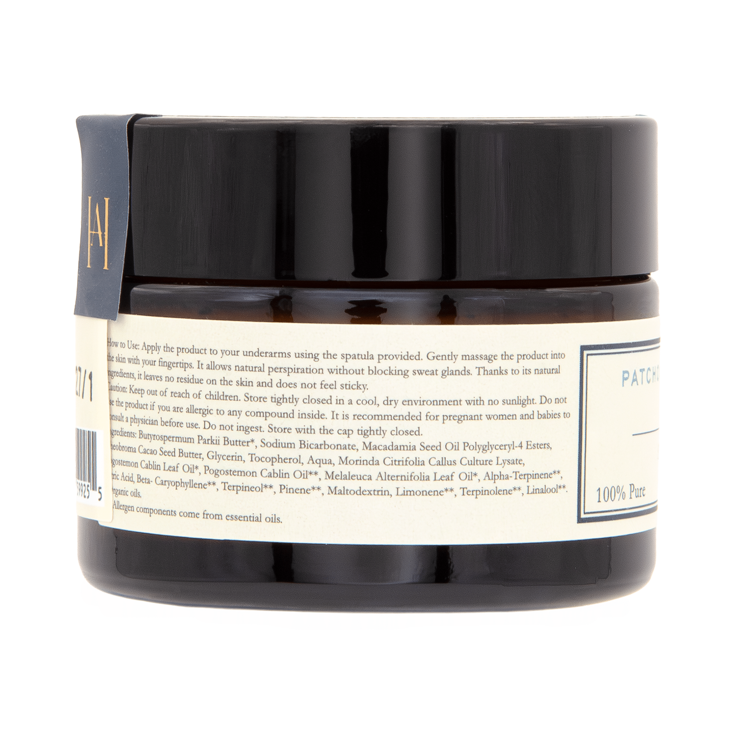 Homemade Aromaterapi | Patchouli and Tea Tree Natural Deodorant 1.4 fl oz - Klearus