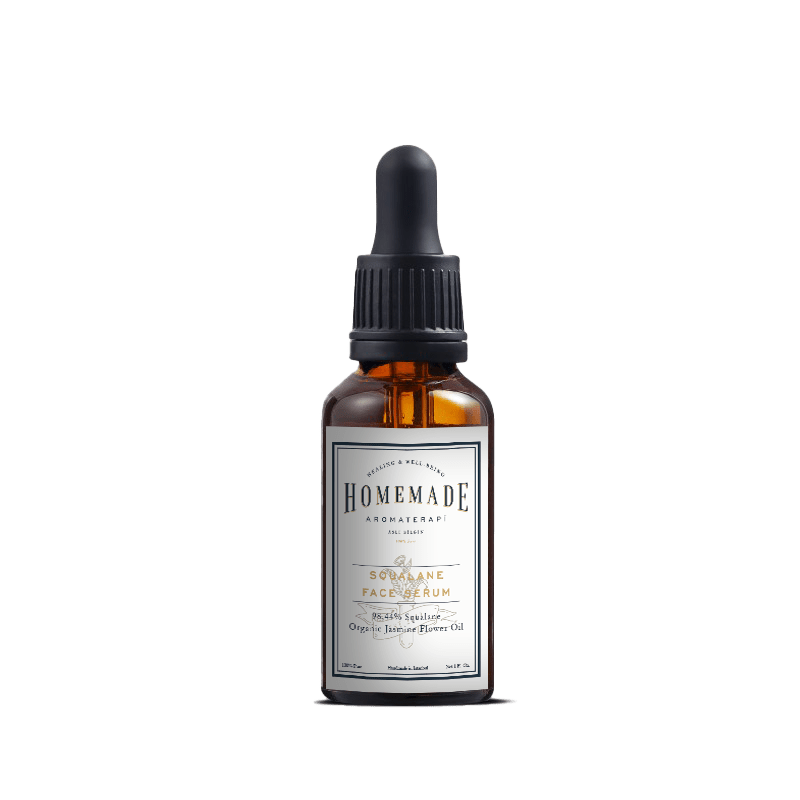 Homemade Aromaterapi | Squalane Face Serum – Jasmine Flower Oil + 99% Olive - Derived Squalane – 30ml - Klearus