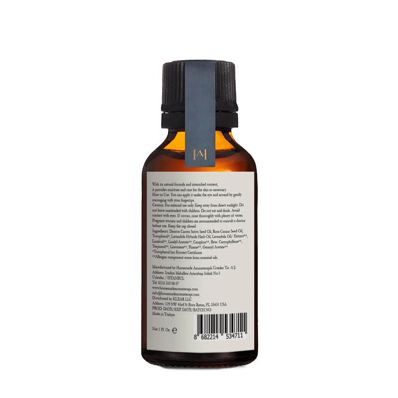 Homemade Aromaterapi | Under Eye Serum – Carrot Seed + Rosehip + Lavender – 1 FL Oz. - Klearus