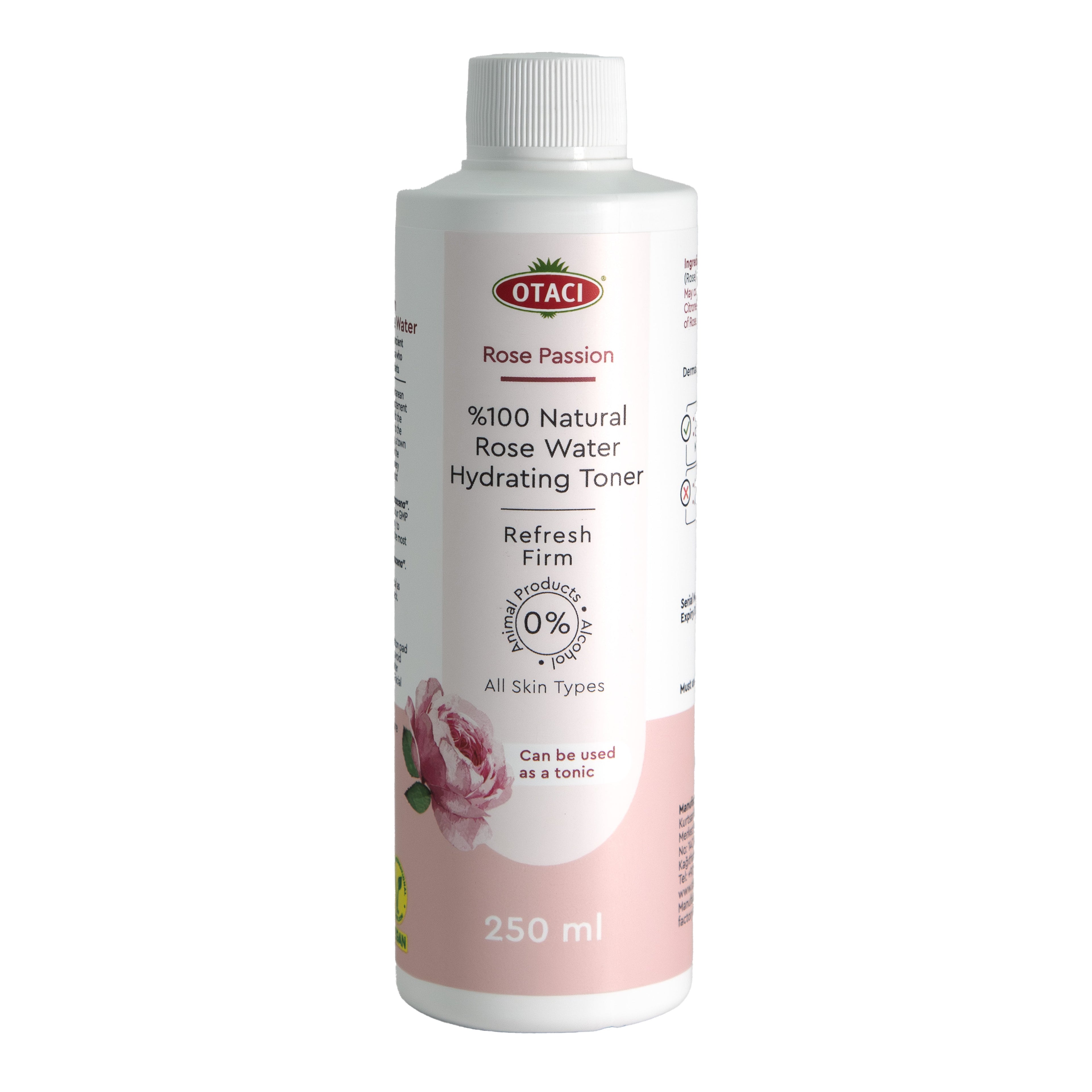 OTACI Rose Passion 100% Natural Rose Water Hydrating Toner - Klearus
