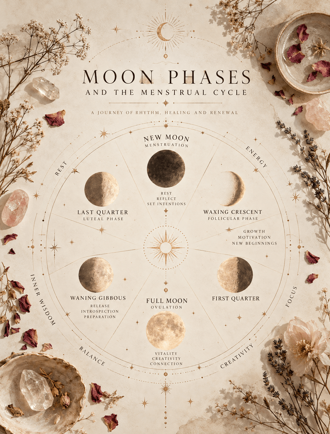 The Rhythm of Nature: Moon Phases and the Menstrual Cycle - Klearus