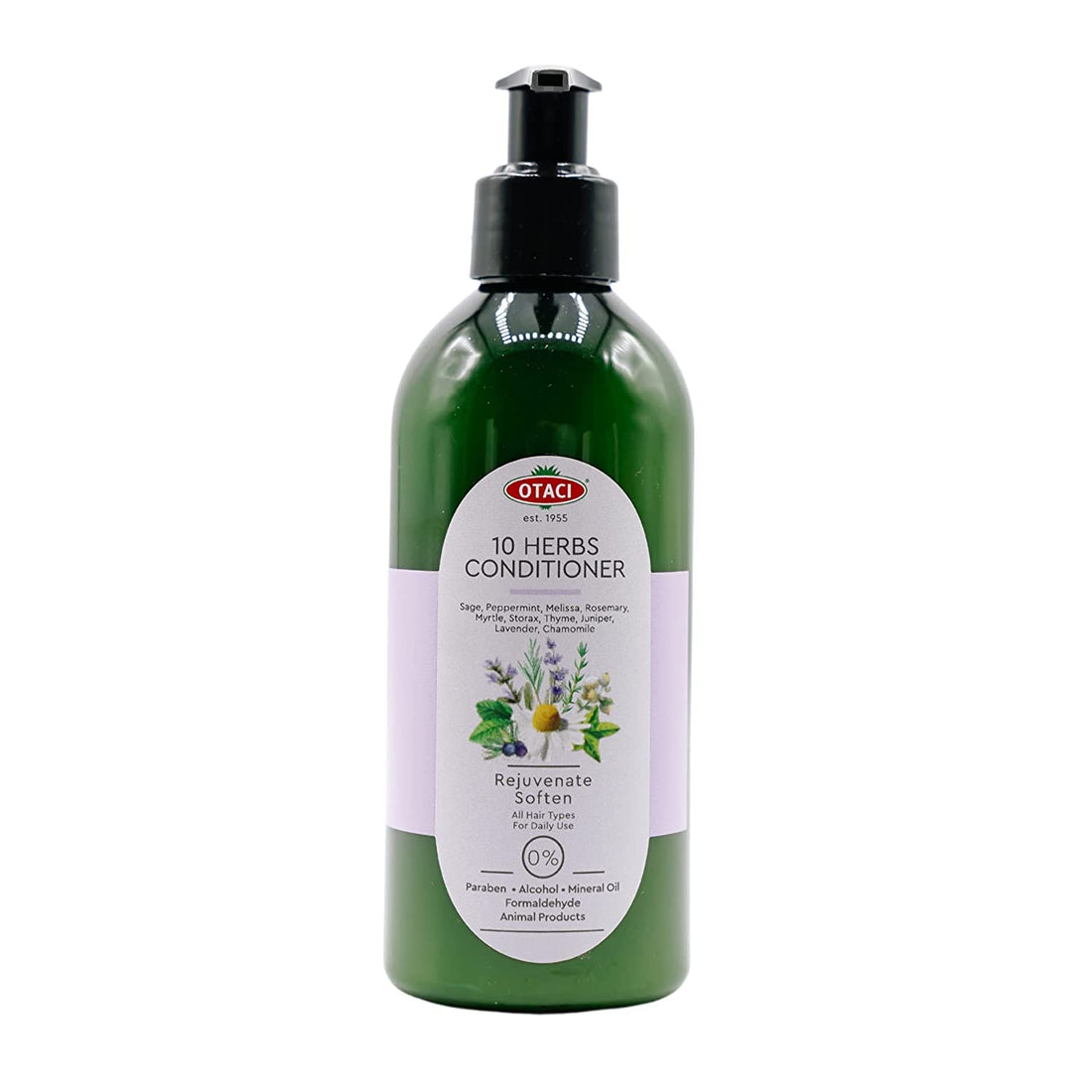 OTACI 10 Herbs Herbal Conditioner | Revitalize &amp; Soften | No Parabens, No Silicon | Sage, Peppermint, Rosemary &amp; More | 250ml