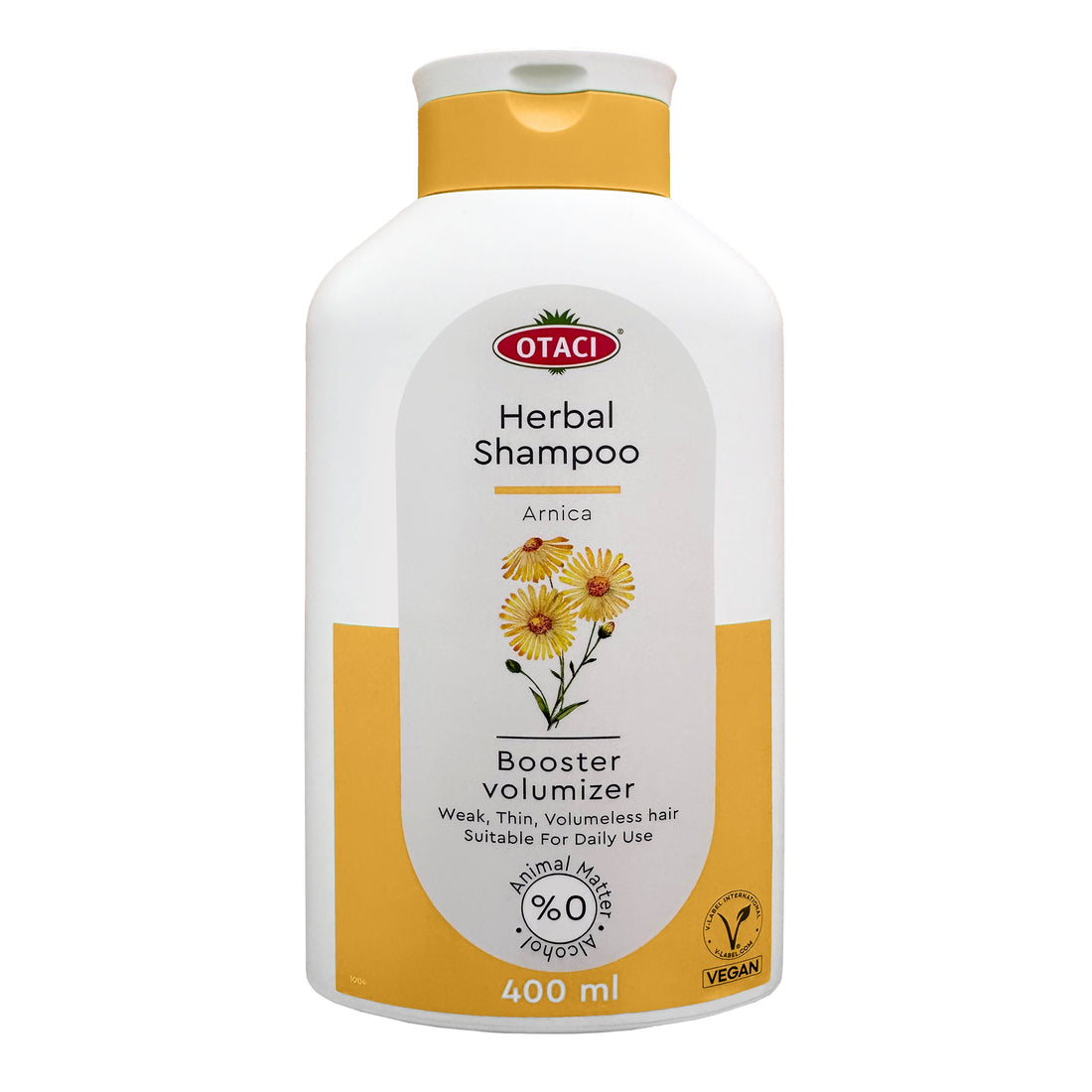 OTACI Herbal Strengthening and Volumizing Shampoo with Arnica, Everyday Use For Weak, Fine, and Flat Hair, Horsetail, Ginseng, Provitamin B5, No Paraben, No Silicon, No Alcohol 13.5 Fl Oz