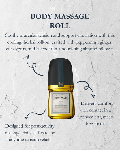 Homemade Aromaterapi | Body Massage Roll – 1.7 FL Oz.