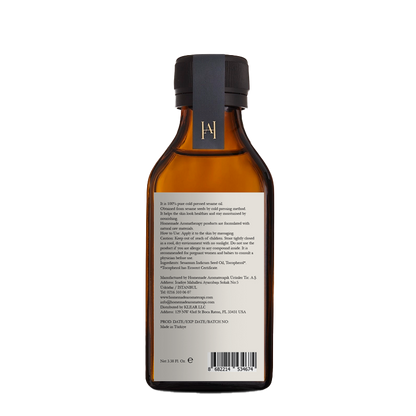 Homemade Aromaterapi | Cold Pressed Sesame Oil – 3.38 FL Oz.
