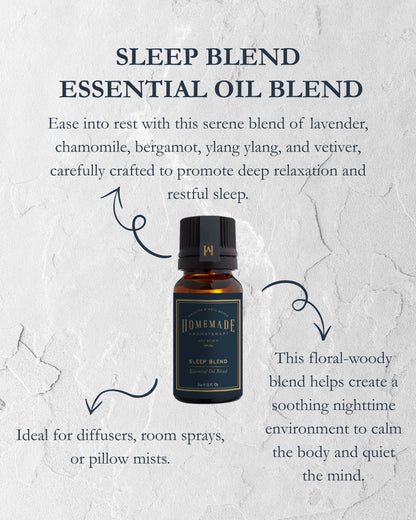 Homemade Aromaterapi | Sleep Essential Oil Blend – Calm &amp; Restorative – 0.33 FL Oz.