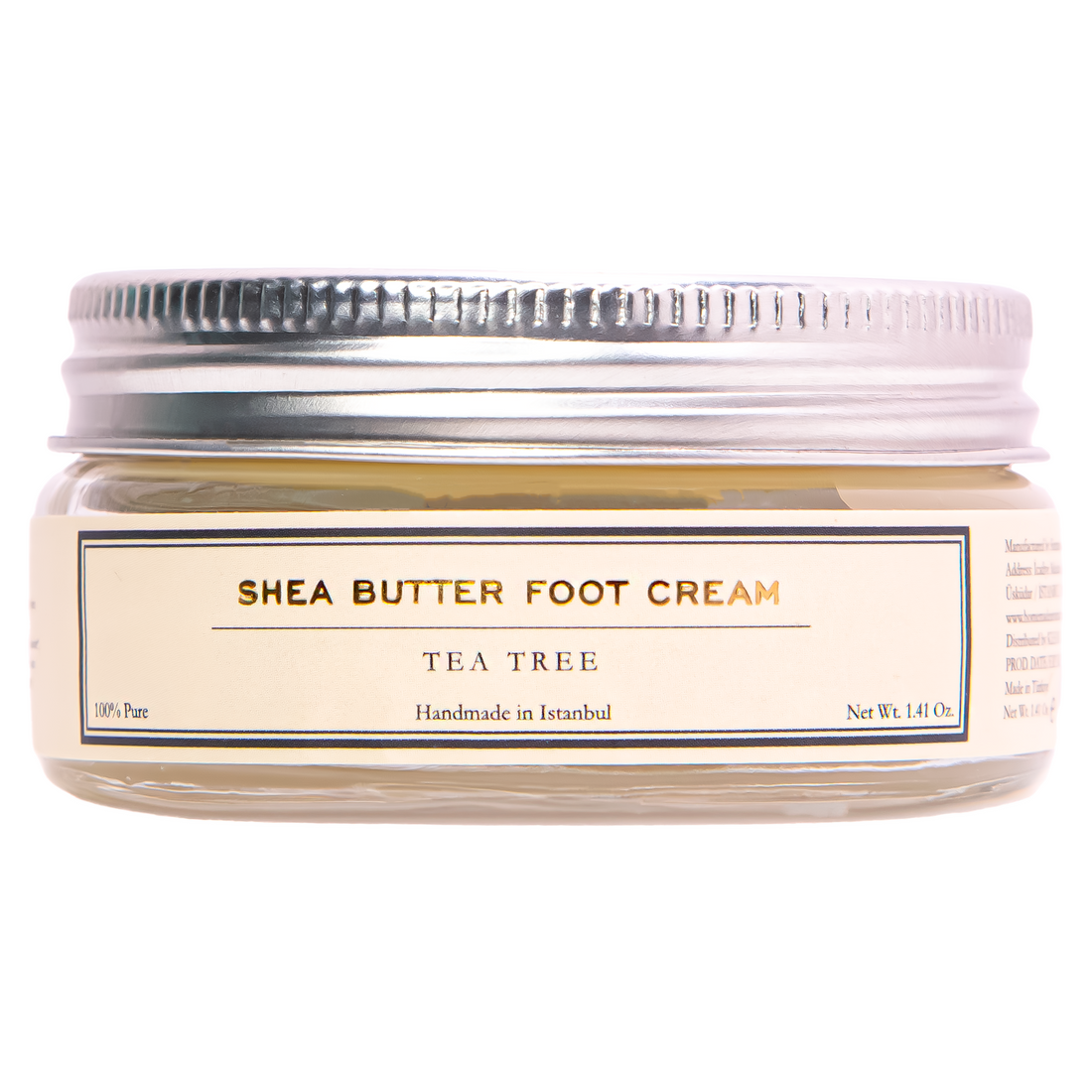 Homemade Aromaterapi | Shea Butter Foot Cream with Tea Tree – Intense Hydration &amp; Care – 1.41 oz