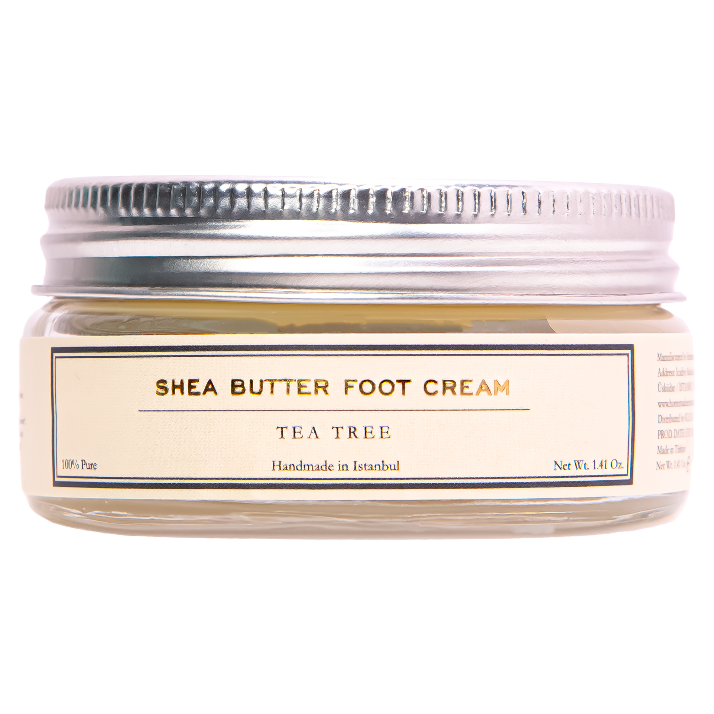 Homemade Aromaterapi | Shea Butter Foot Cream with Tea Tree – Intense Hydration &amp; Care – 1.41 oz