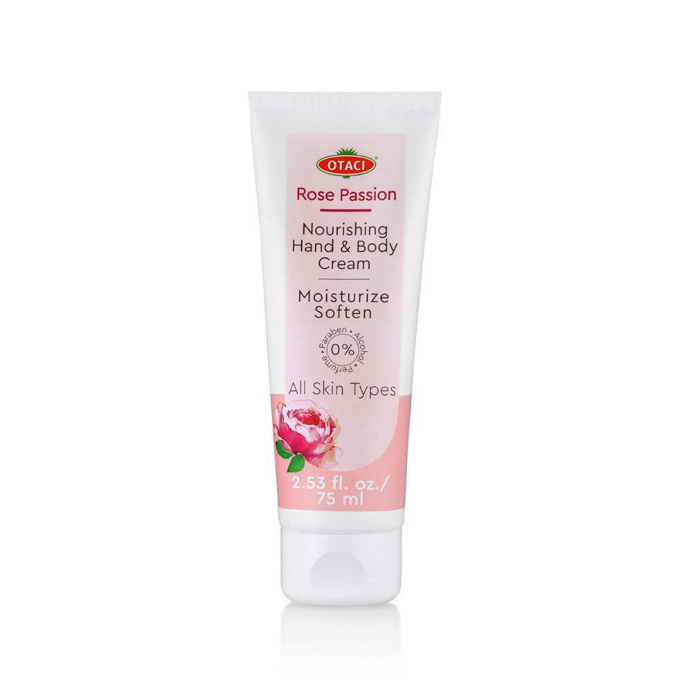 Visual of Otaci Rose Passion Nourishing Hand and Body Cream from front