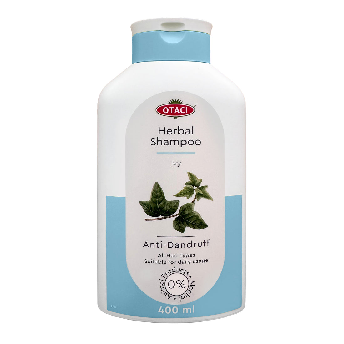 OTACI Herbal Shampoo with Ivy for All Hair Types, Everyday Use, No Paraben, No Silicon, No Alcohol, No Formaldehyde, Vegan &amp; Cruelty Free Shampoo 13.5 Fl Oz