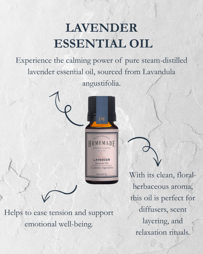 Homemade Aromaterapi | Lavender Essential Oil – Aromatic Relaxation – 0.33 FL Oz.