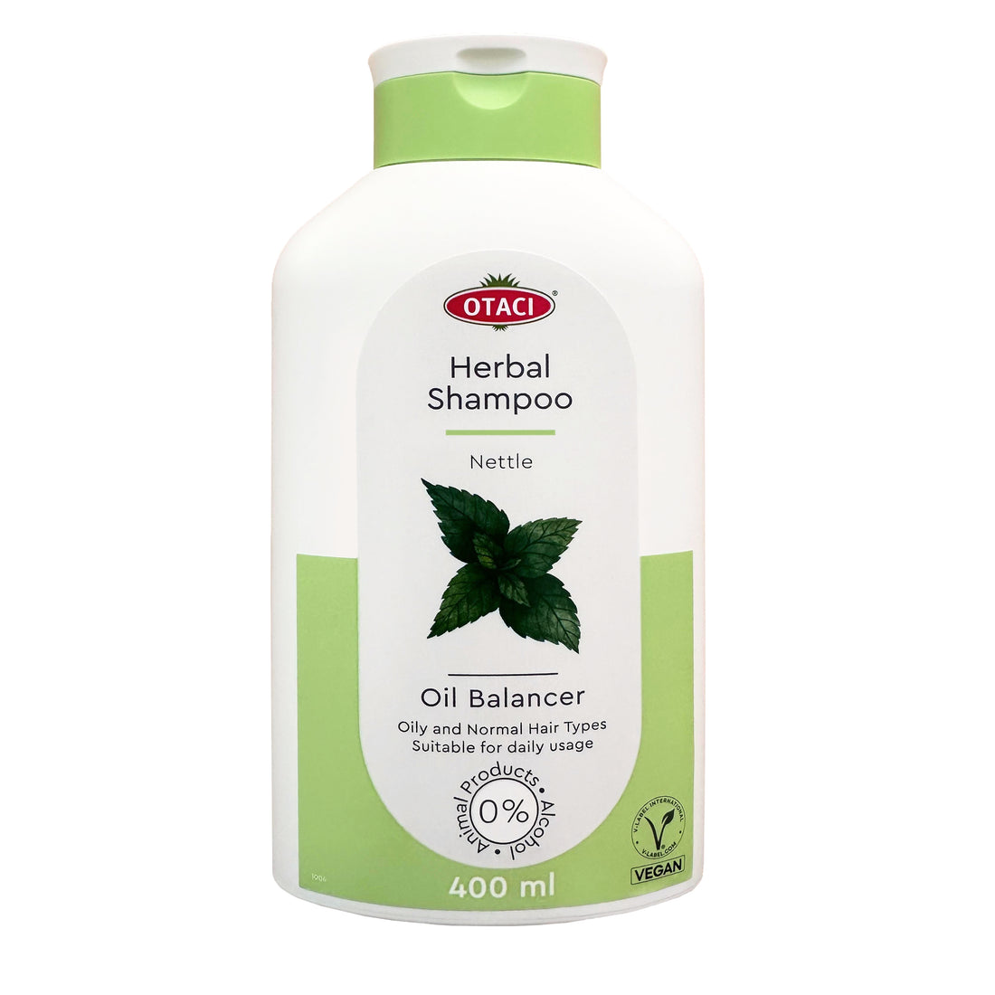 OTACI Oil Balancing Herbal Shampoo with Nettle, Everyday Use For Oily and Normal Hair, Deep Cleansing Oil-Control Shampoo, No Paraben, No Silicon, No Alcohol Vegan and Cruelty-Free Shampoo 13.5 Fl Oz