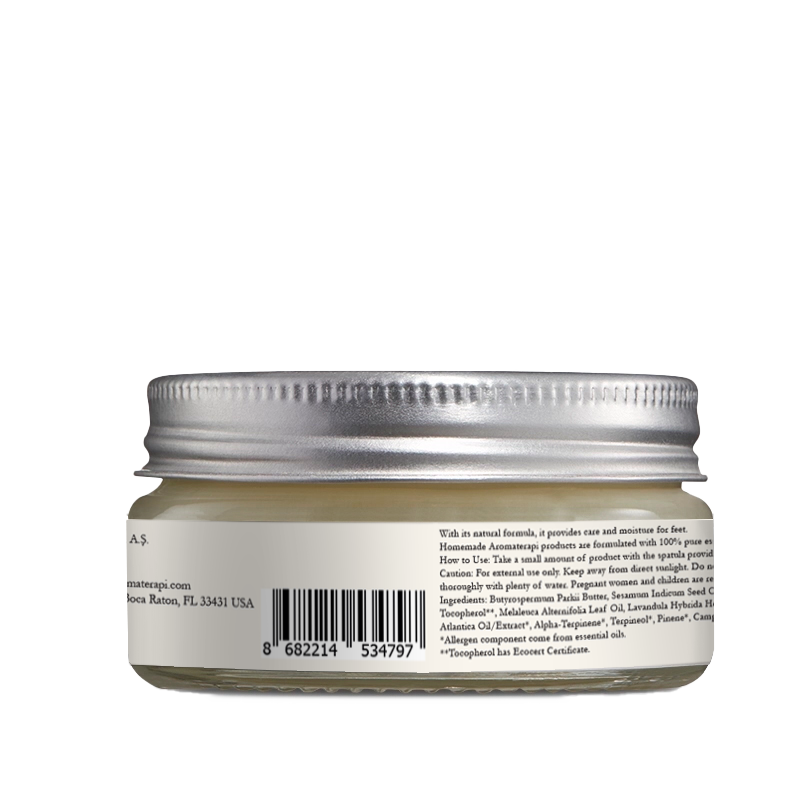 Homemade Aromaterapi | Shea Butter Foot Cream with Tea Tree – Intense Hydration &amp; Care – 1.41 oz