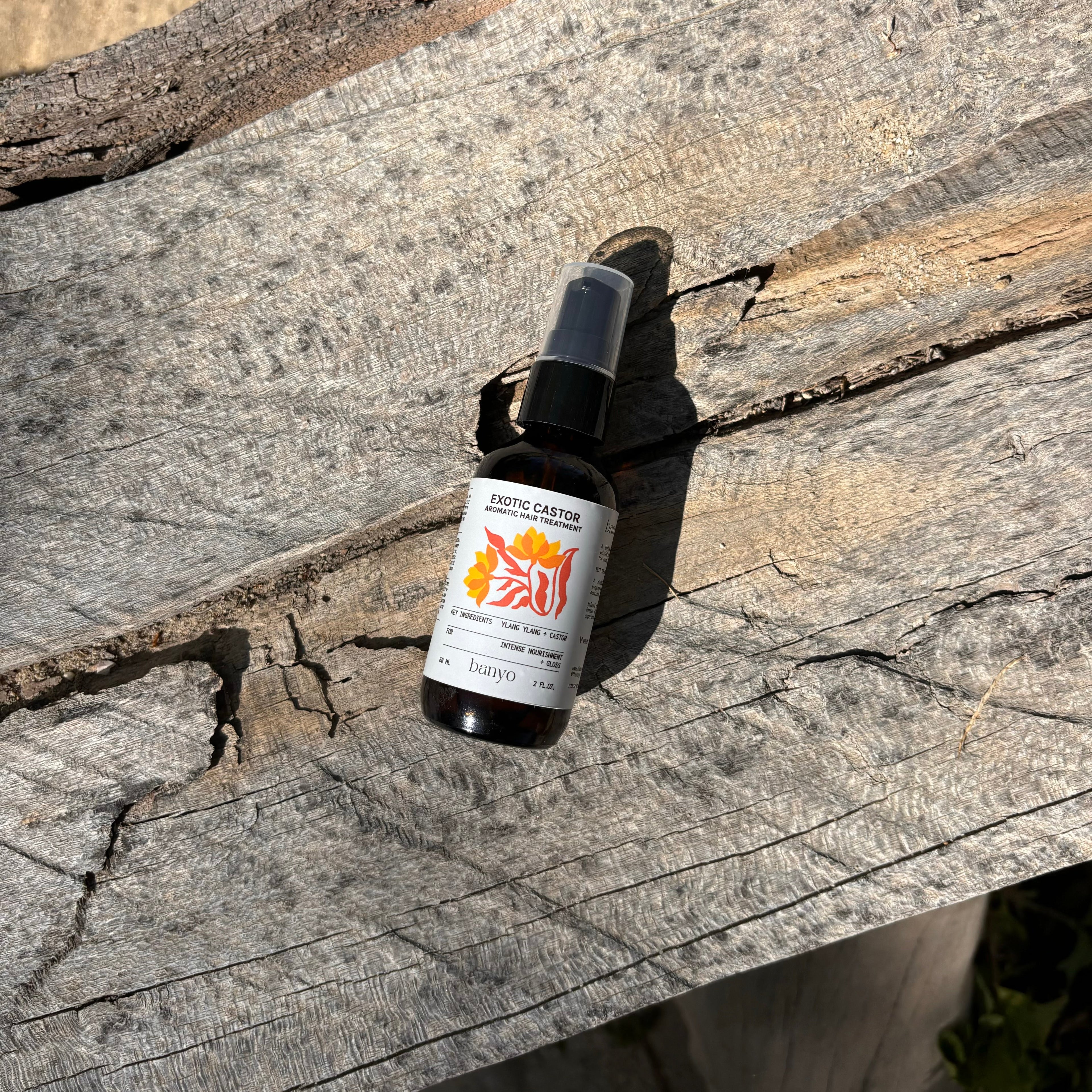 banyo | Exotic Castor Aromatic Hair Treatment – Strength &amp; Shine – 2 FL Oz - Klearus