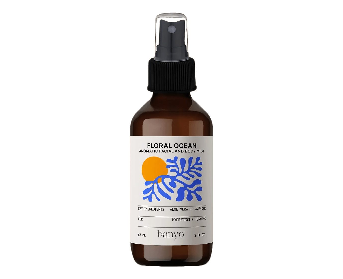 banyo | Floral Ocean Aromatic Facial &amp; Body Mist – Refreshing Botanical Hydration – 2 FL Oz - Klearus