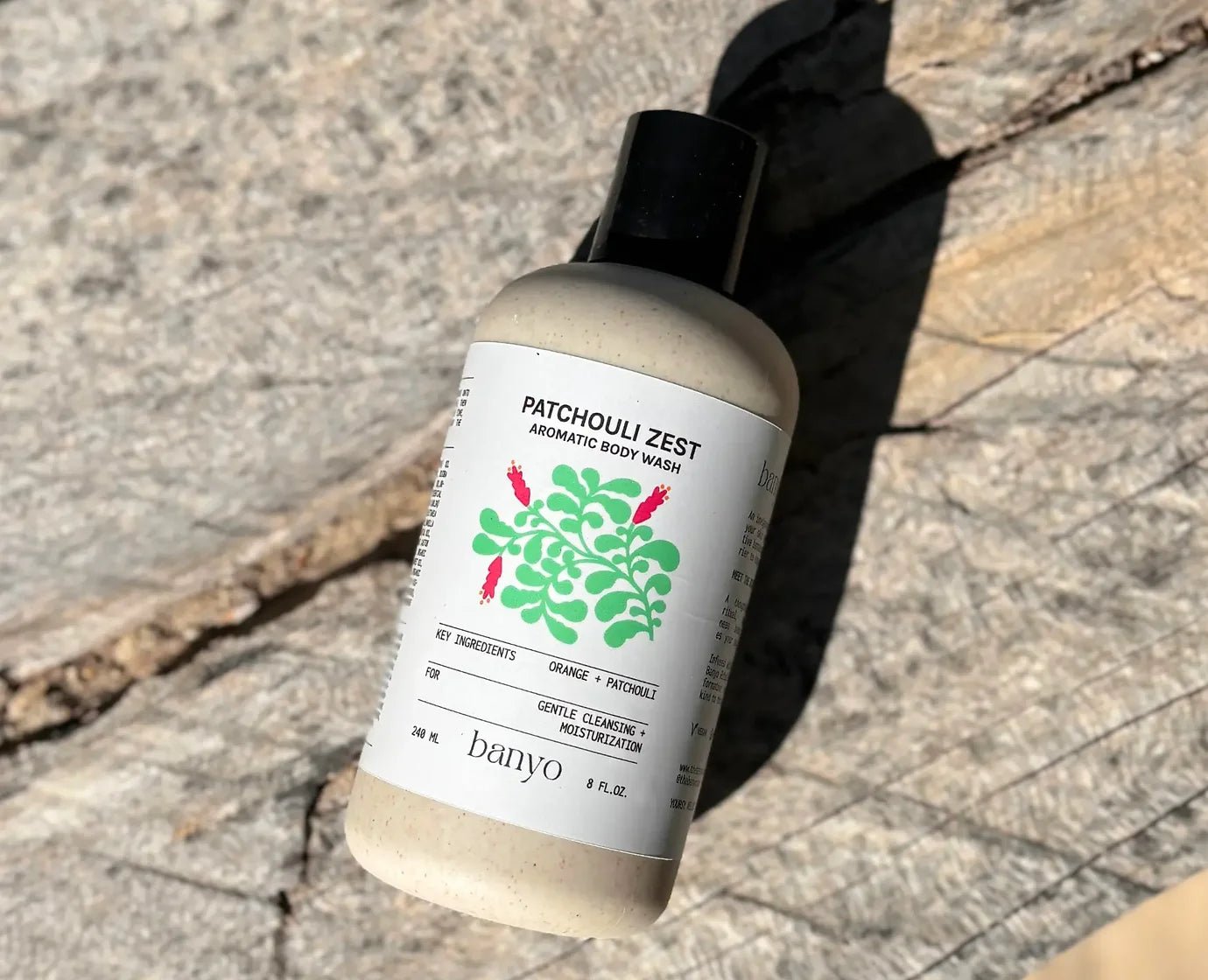 banyo | Patchouli Zest Aromatic Body Wash – Warm Citrus + Vanilla Infusion – 8 FL Oz - Klearus