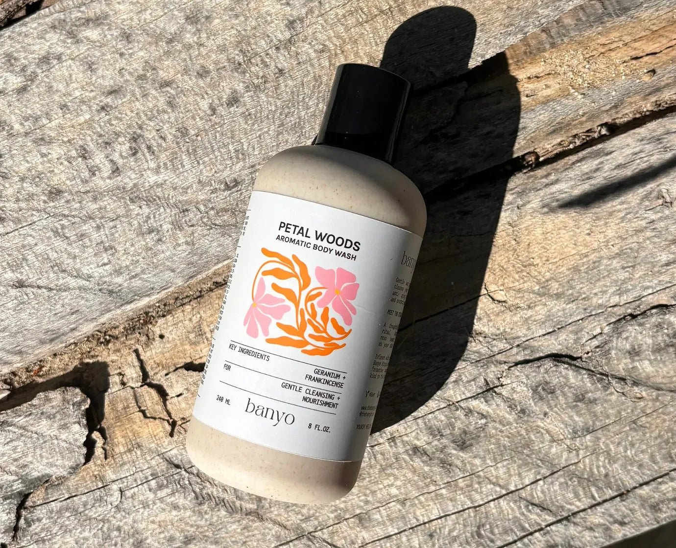 banyo | Petal Woods Aromatic Body Wash – Floral Woods + Benzoin Calm – 8 FL Oz - Klearus