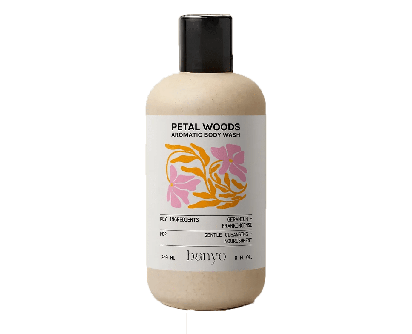 banyo | Petal Woods Aromatic Body Wash – Floral Woods + Benzoin Calm – 8 FL Oz - Klearus