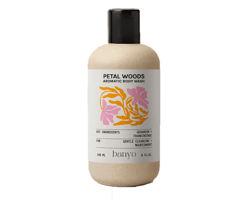 banyo | Petal Woods Aromatic Body Wash – Floral Woods + Benzoin Calm – 8 FL Oz