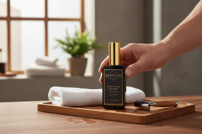 HMA | After Shave Lotion | Patchouli Lavender | 1.69 FL Oz. | HomeMade Aromaterapi - Klearus