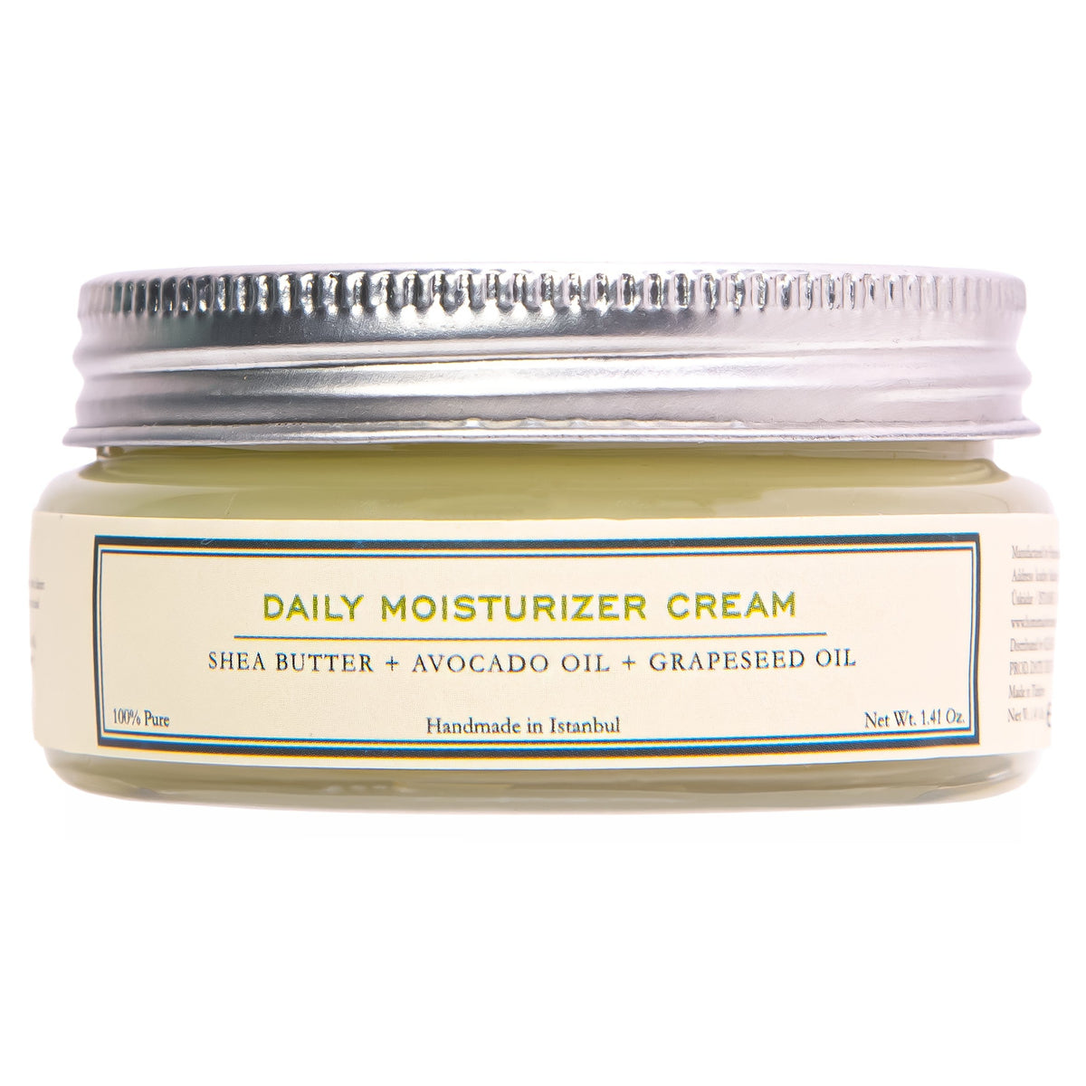 HMA | Daily Moisturizer Cream | Shea Butter + Avocado + Grapeseed | 1.41 Oz. | HomeMade Aromaterapi - Klearus