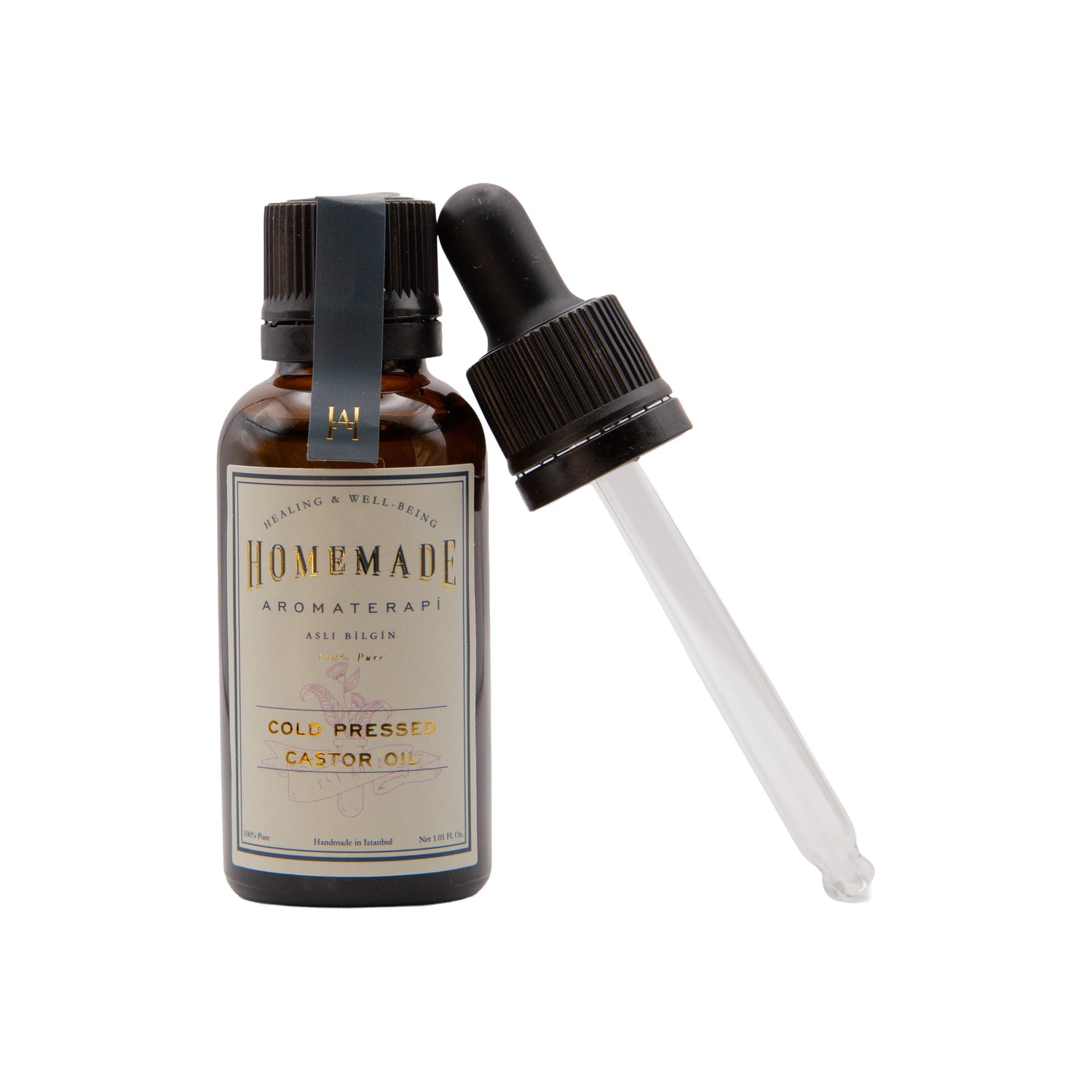 Homemade Aromaterapi | 100 Percent Pure Cold Pressed Castor Oil 1 fl oz - Klearus