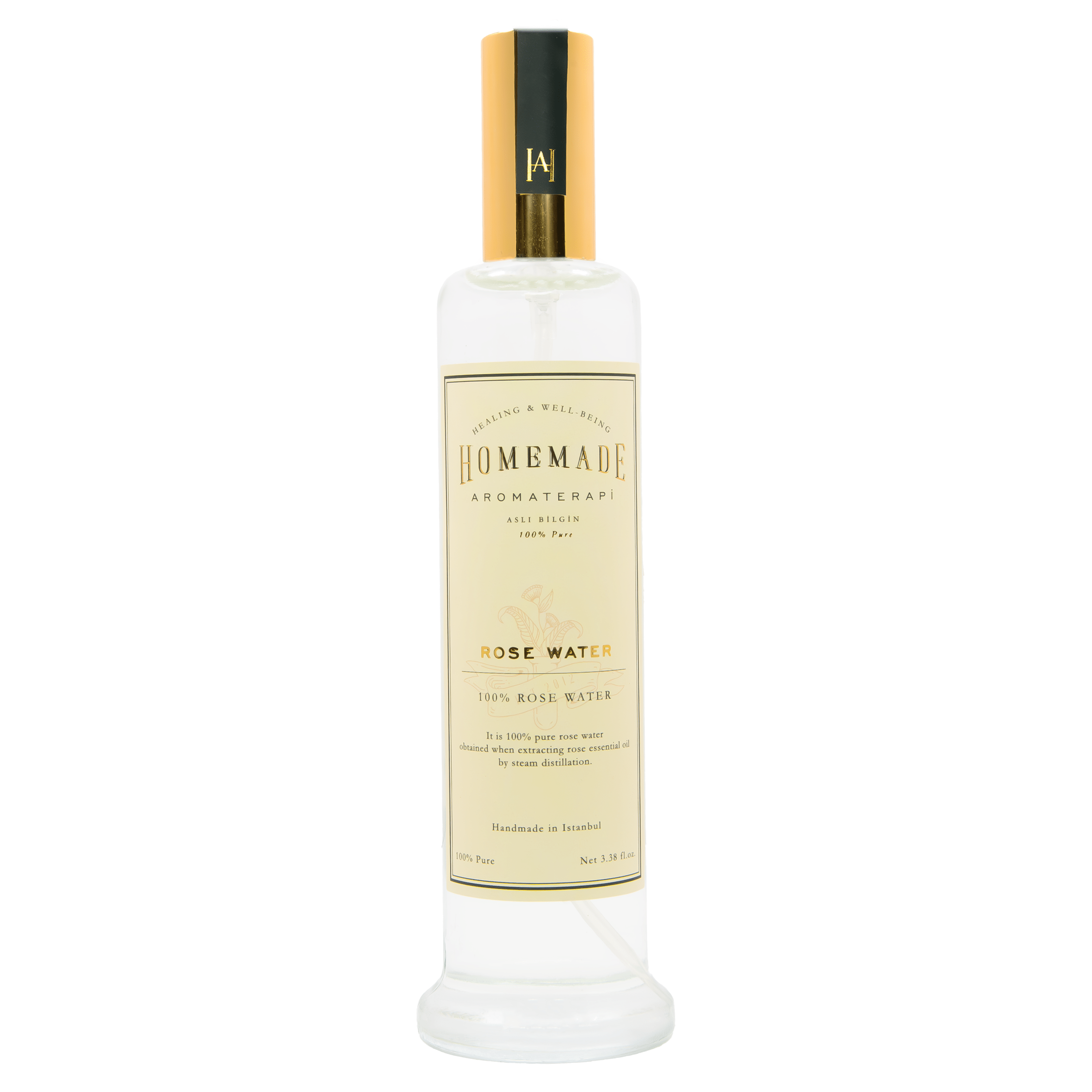 Homemade Aromaterapi | 100 Percent Pure Rose Water 3.38 fl oz - Klearus
