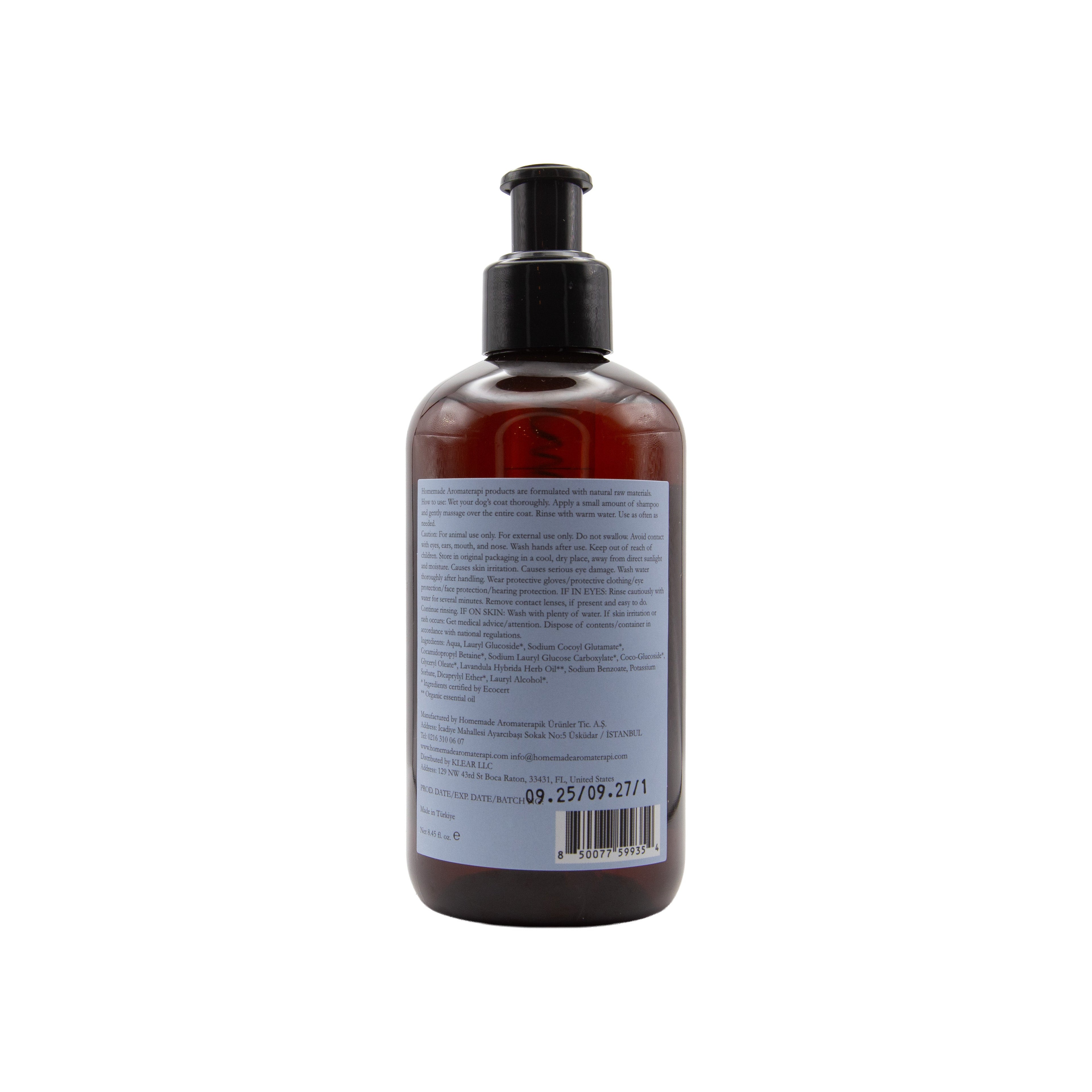 Homemade Aromaterapi | Aromatherapic Pet Shampoo Lavender 8.4 fl oz - Klearus