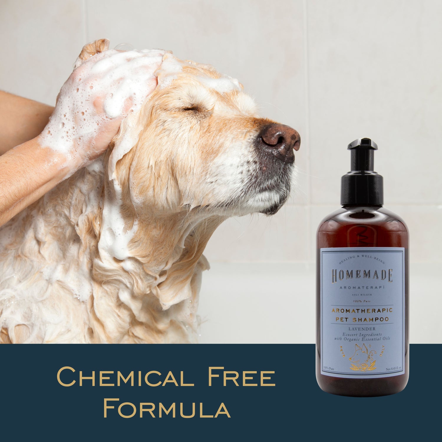 Homemade Aromaterapi | Aromatherapic Pet Shampoo Lavender 8.4 fl oz - Klearus