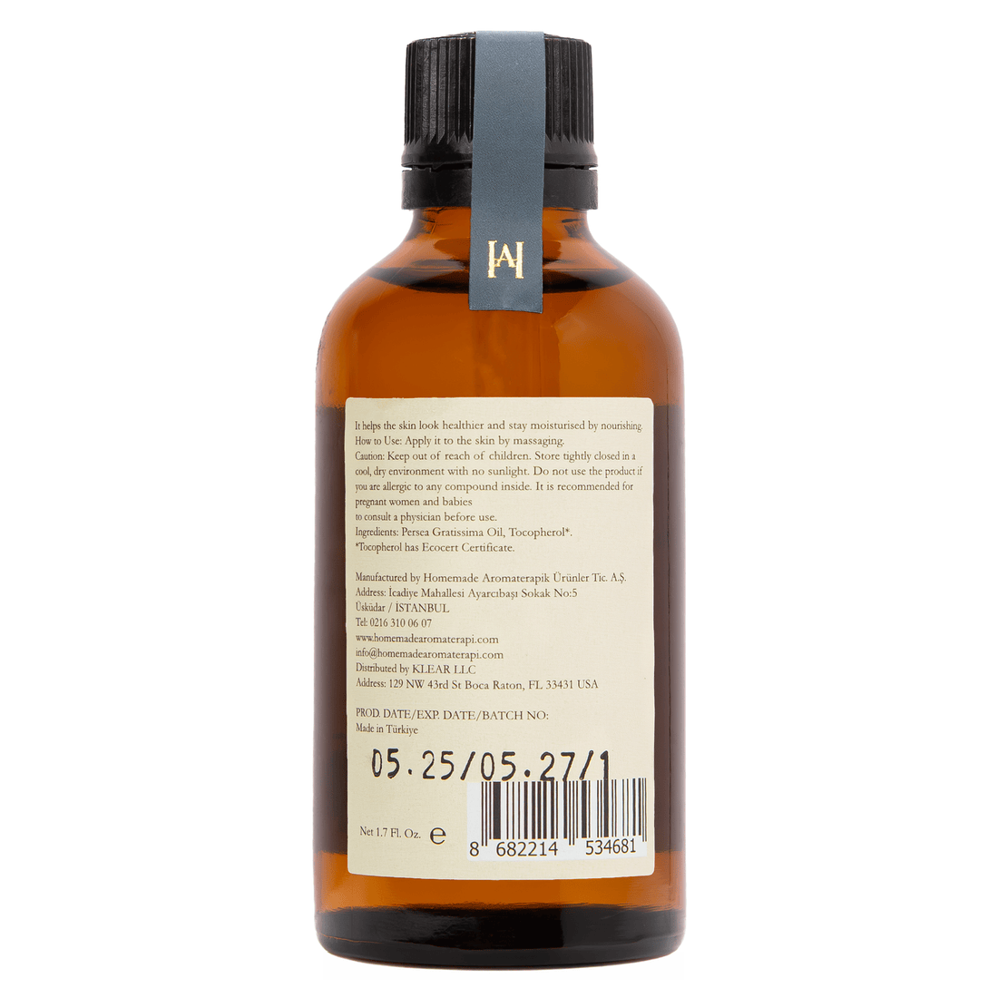 Homemade Aromaterapi | Cold Pressed Avocado Oil – 1.7 FL Oz. - Klearus