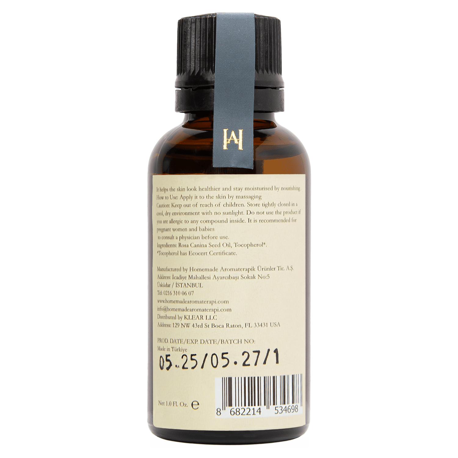 Homemade Aromaterapi | Cold Pressed Rosehip Oil – 1.0 FL Oz. - Klearus