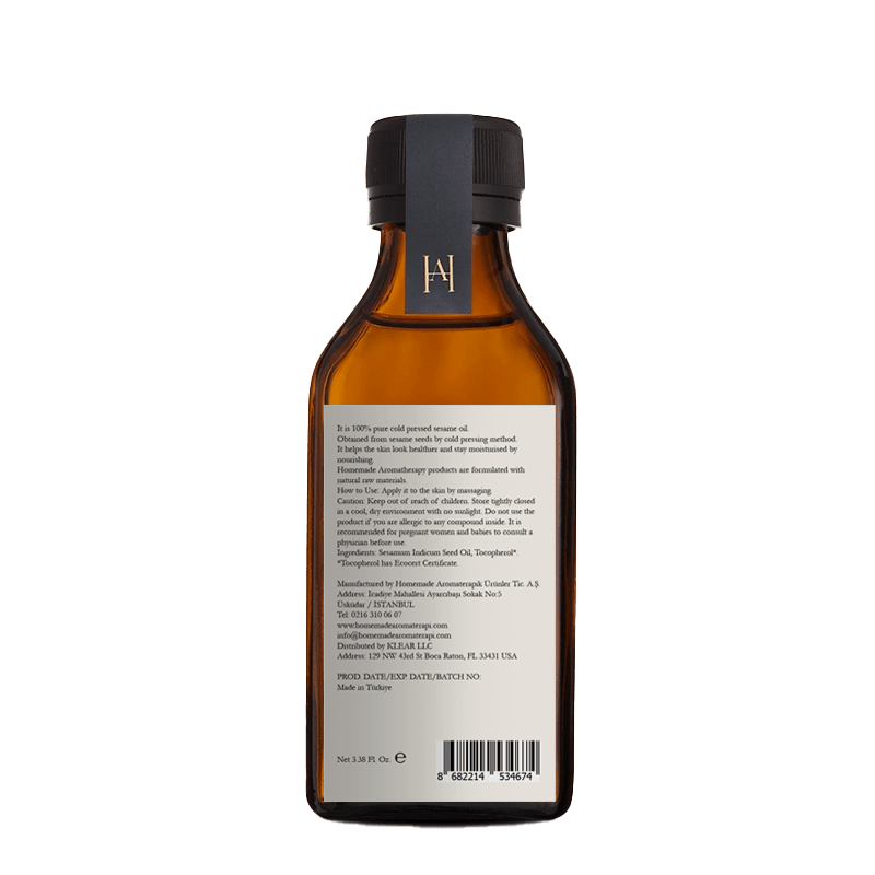 Homemade Aromaterapi | Cold Pressed Sesame Oil – 3.38 FL Oz. - Klearus