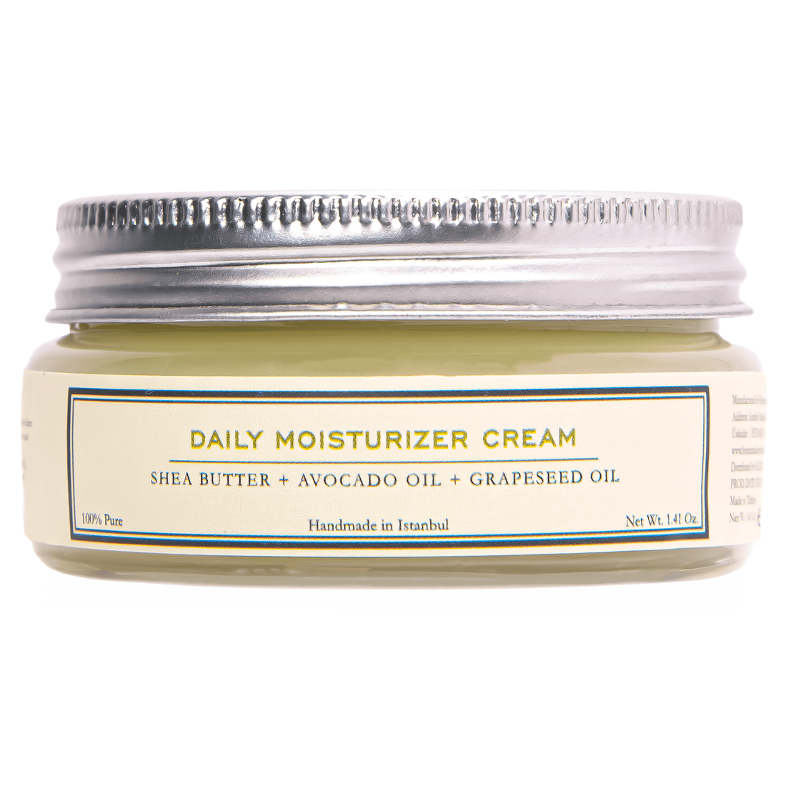 Homemade Aromaterapi | Daily Moisturizer Cream – Shea Butter + Avocado + Grapeseed – 40g - Klearus