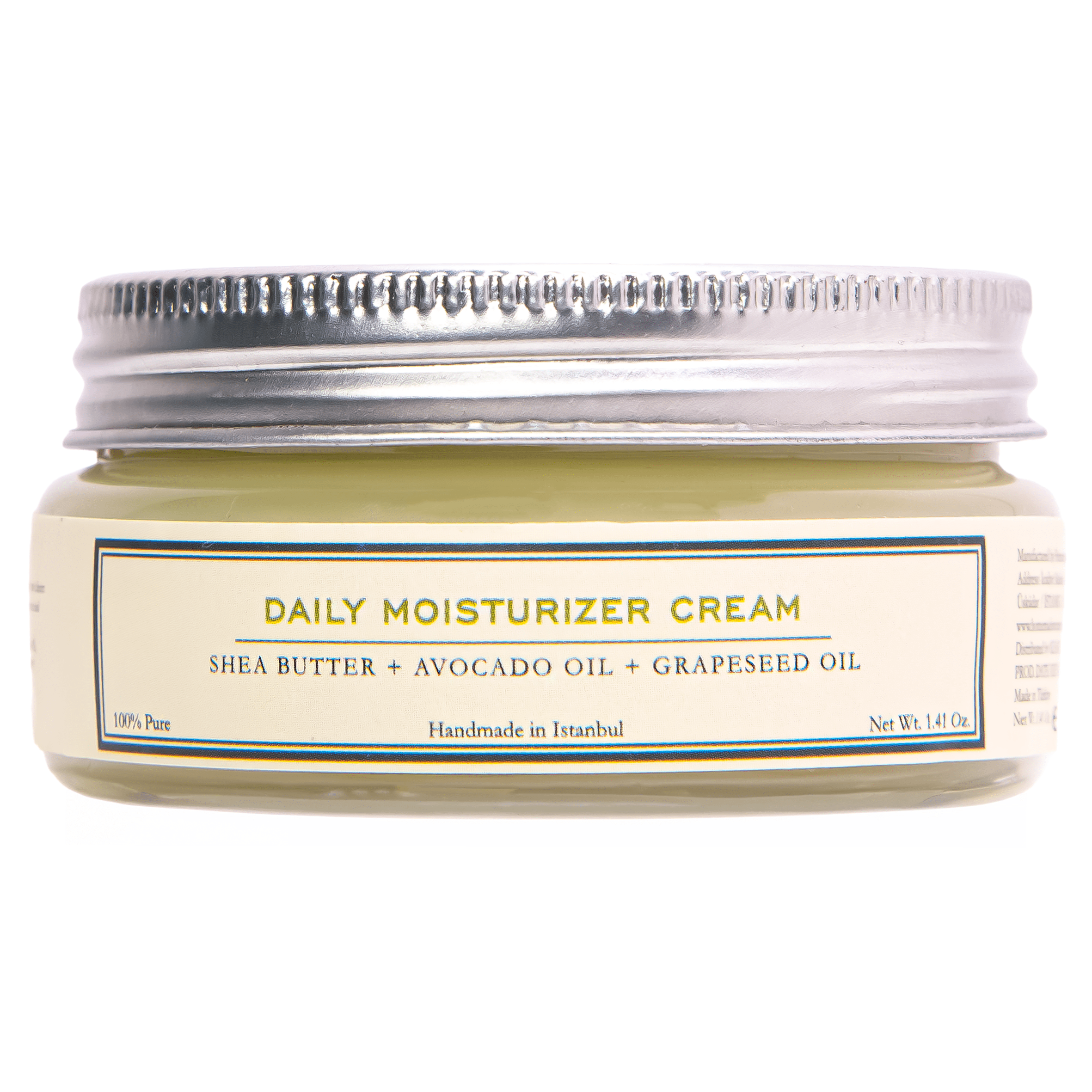 Homemade Aromaterapi | Daily Moisturizer Cream – Shea Butter + Avocado + Grapeseed – 40g - Klearus