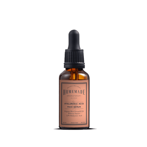 Homemade Aromaterapi | Hyaluronic Acid Face Serum – Rose + Hibiscus + 2.8% HA – 1 FL Oz.