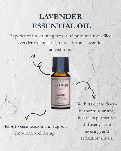 Homemade Aromaterapi | Lavender Essential Oil – Aromatic Relaxation – 0.33 FL Oz. - Klearus