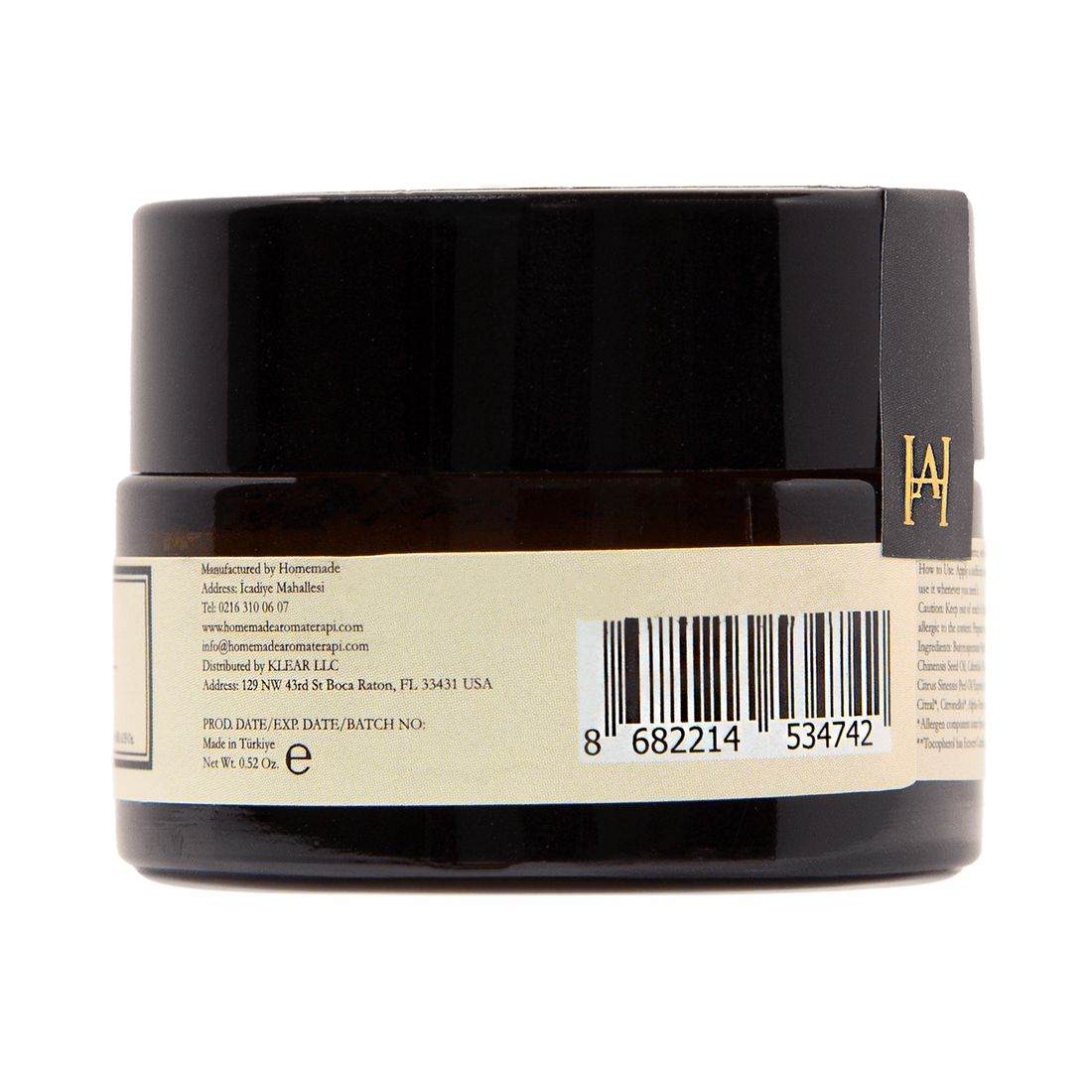 Homemade Aromaterapi | Lip Balm – Shea Butter + Squalane + Orange – 0.35 Oz. - Klearus