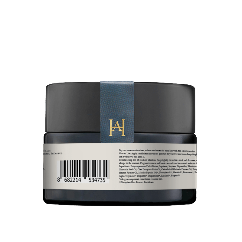 Homemade Aromaterapi | Lip Balm – Shea Butter + Squalane + Peppermint – 0.35 Oz. - Klearus