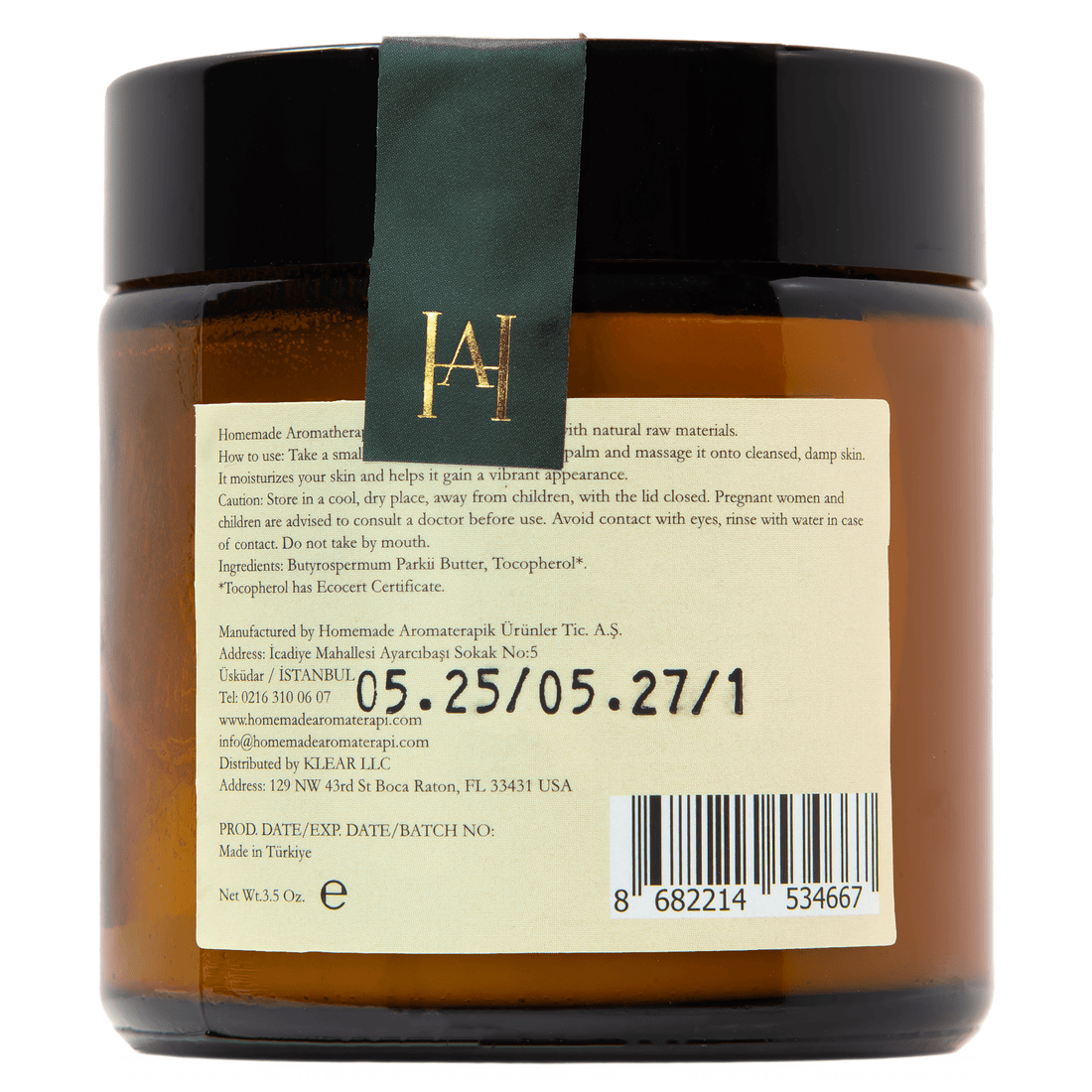 Homemade Aromaterapi | Organic Shea Butter – 100% Raw &amp; Unrefined – 100g - Klearus