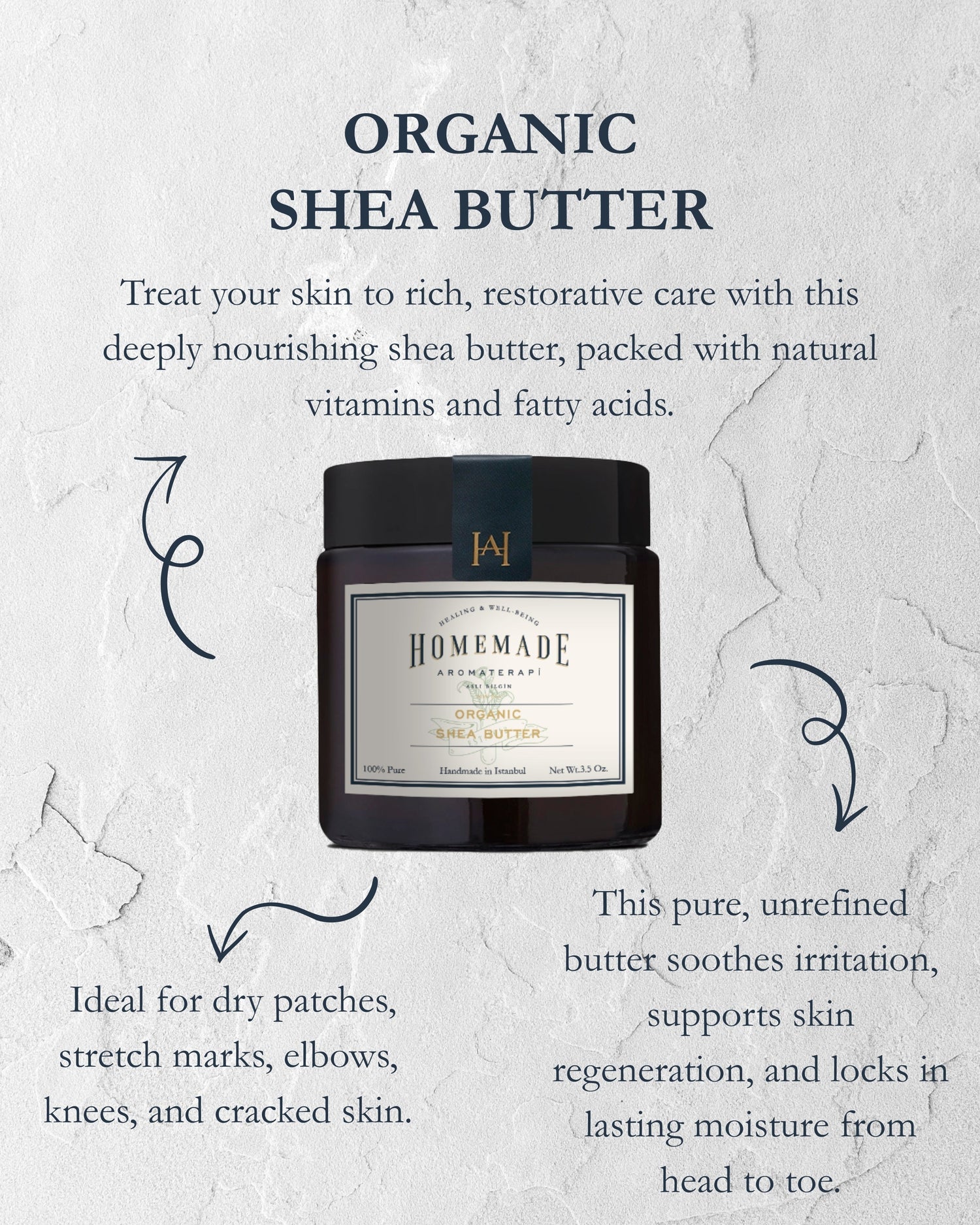 Homemade Aromaterapi | Organic Shea Butter – 100% Raw &amp; Unrefined – 100g - Klearus