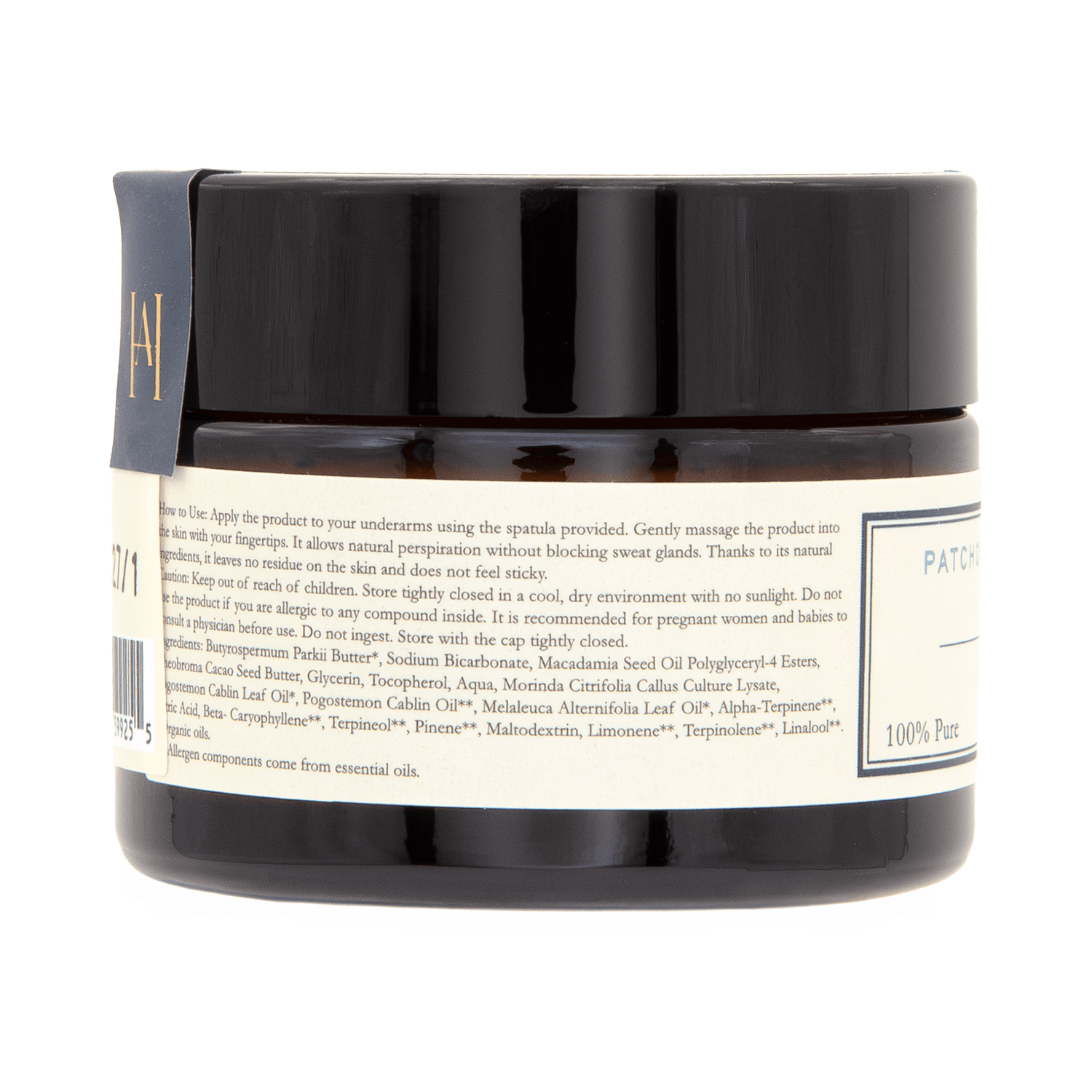 Homemade Aromaterapi | Patchouli and Tea Tree Natural Deodorant 1.4 fl oz - Klearus