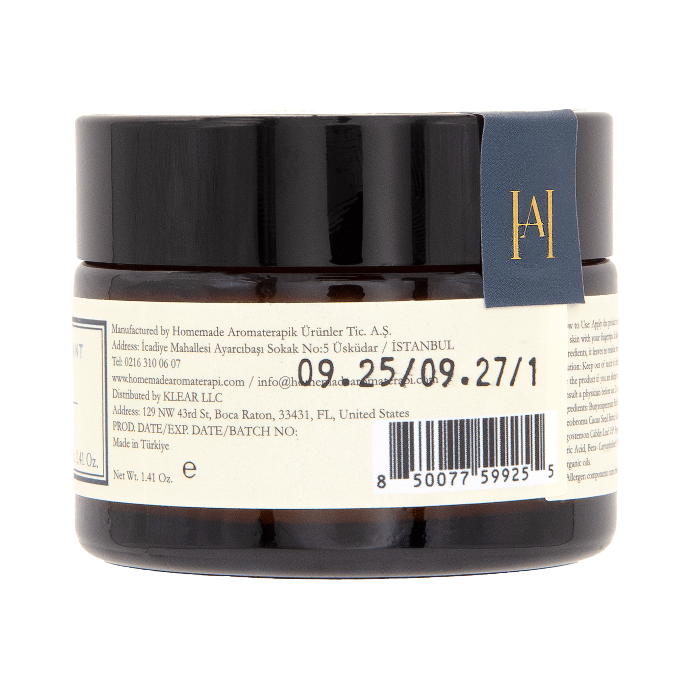 Homemade Aromaterapi | Patchouli and Tea Tree Natural Deodorant 1.4 fl oz - Klearus