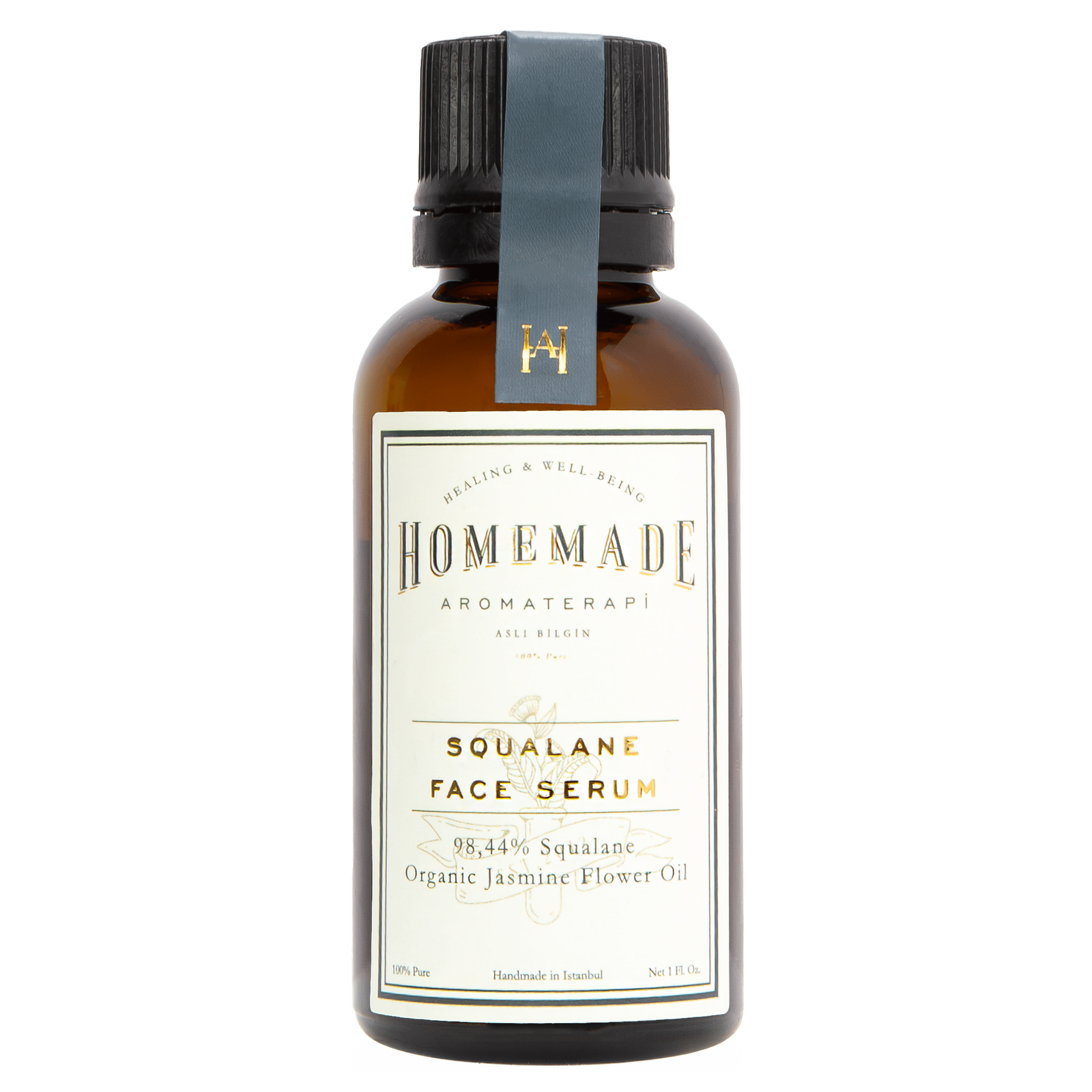Homemade Aromaterapi | Squalane Face Serum – Jasmine Flower Oil + 99% Olive - Derived Squalane – 1 FL Oz. - Klearus
