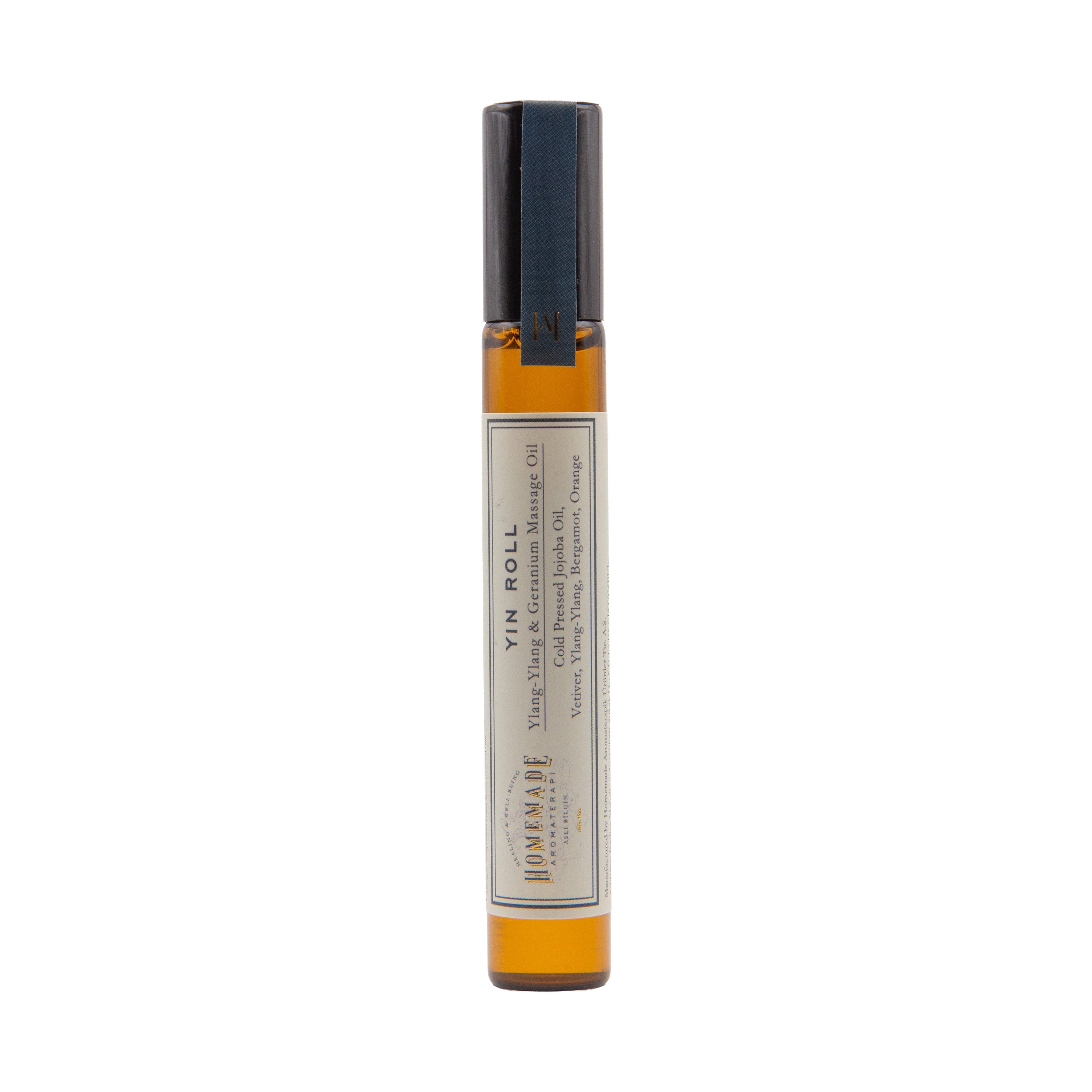 Homemade Aromaterapi | Yin Roll Ylang Ylang Geranium Massage Oil 0.3 fl oz - Klearus