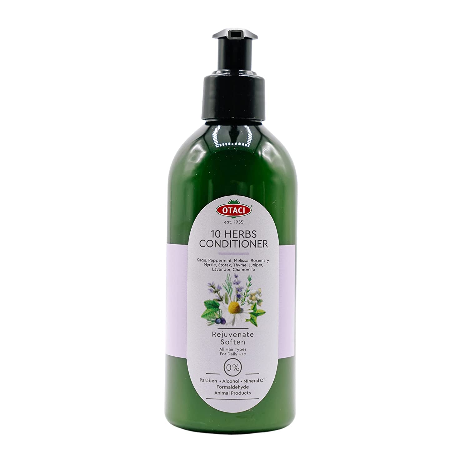 Otaci 10 Herbs Herbal Conditioner | Revitalize &amp; Soften | No Parabens | Sage, Peppermint, Rosemary &amp; More | 250ml - Klearus