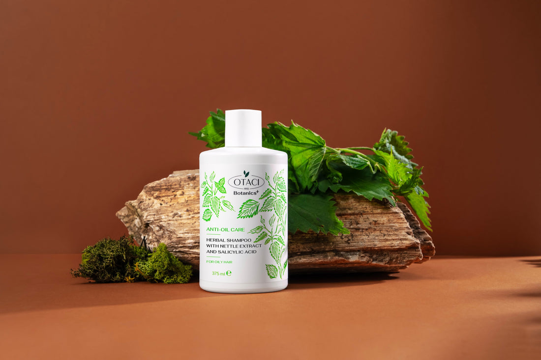 OTACI Botanics+ Oil Control Shampoo with Nettle &amp; Salicylic Acid - 375 mL - Klearus