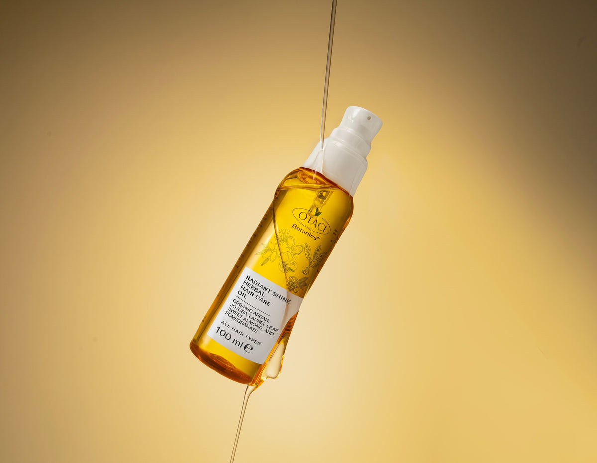 OTACI Botanics+ Radiant Shine Herbal Hair Care Oil - 100 mL - Klearus
