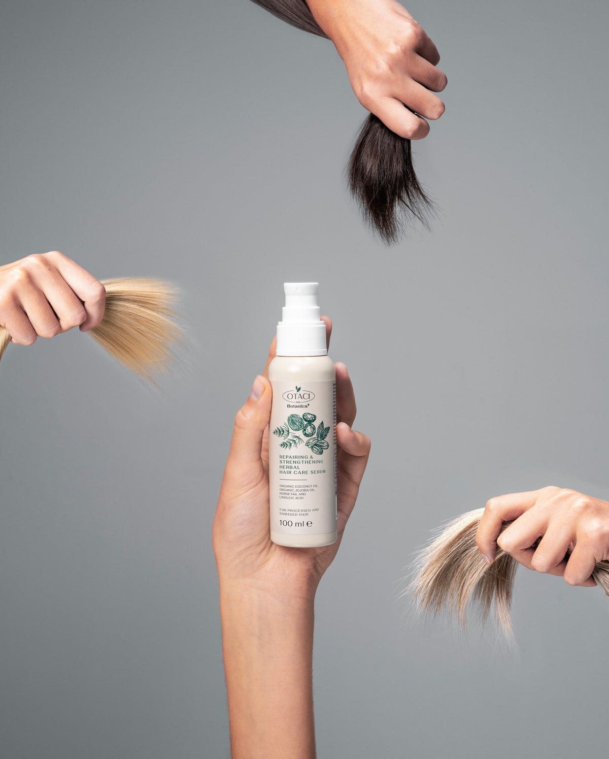 OTACI Botanics+ Repairing &amp; Strengthening Herbal Hair Care Serum - 100 mL - Klearus